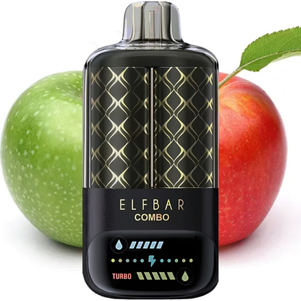 Elf Bar Combo 25000 - Green Apple, Double Apple Shisha (5% nic)