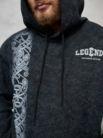 Толстовка демисезонная мужская Legenda Варяг чёрная