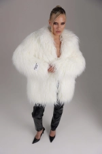 Шуба Velata удлиненная, Белая