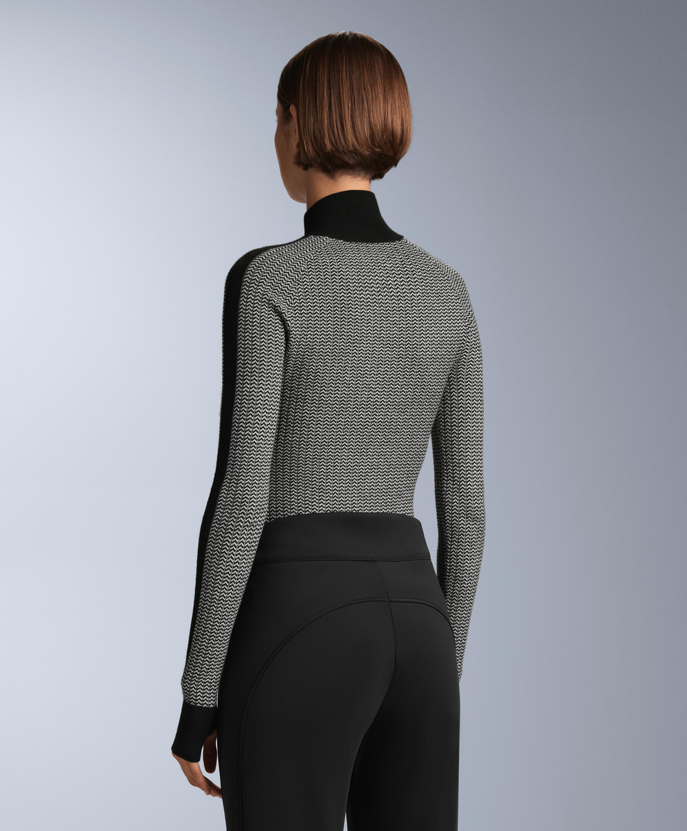 Oysho Термофутболка с жаккардовым узором, черный