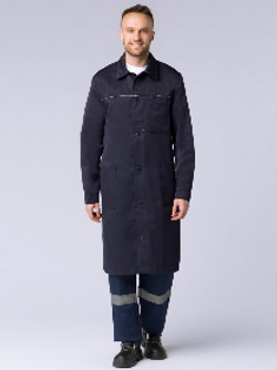 Халат мужской ИТР (тк.Смесовая,210), т.синий