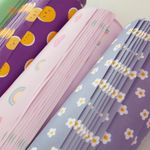 Упаковочная бумага (0,7*1 м) Ромашки, 10 шт.