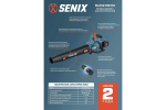 Воздуходувка аккумуляторная SENIX BLAX2-M2-EU, 2X2 40V, 2акб, зу