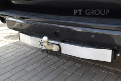 Фаркоп с нержавеющей накладкой на Toyota Land Cruiser Prado J120 2003-2009, J150 2009-2023, Lexus GX 470 2003-2009, GX 460 2009-2023 без подрезки бампера(без электрики) арт.TPR-02-991024.00