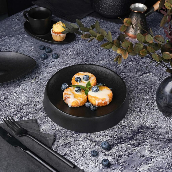 Блюдо круглое d 20 см h4 см Smooth Black Raw Stellar P.L. Proff Cuisine [4]