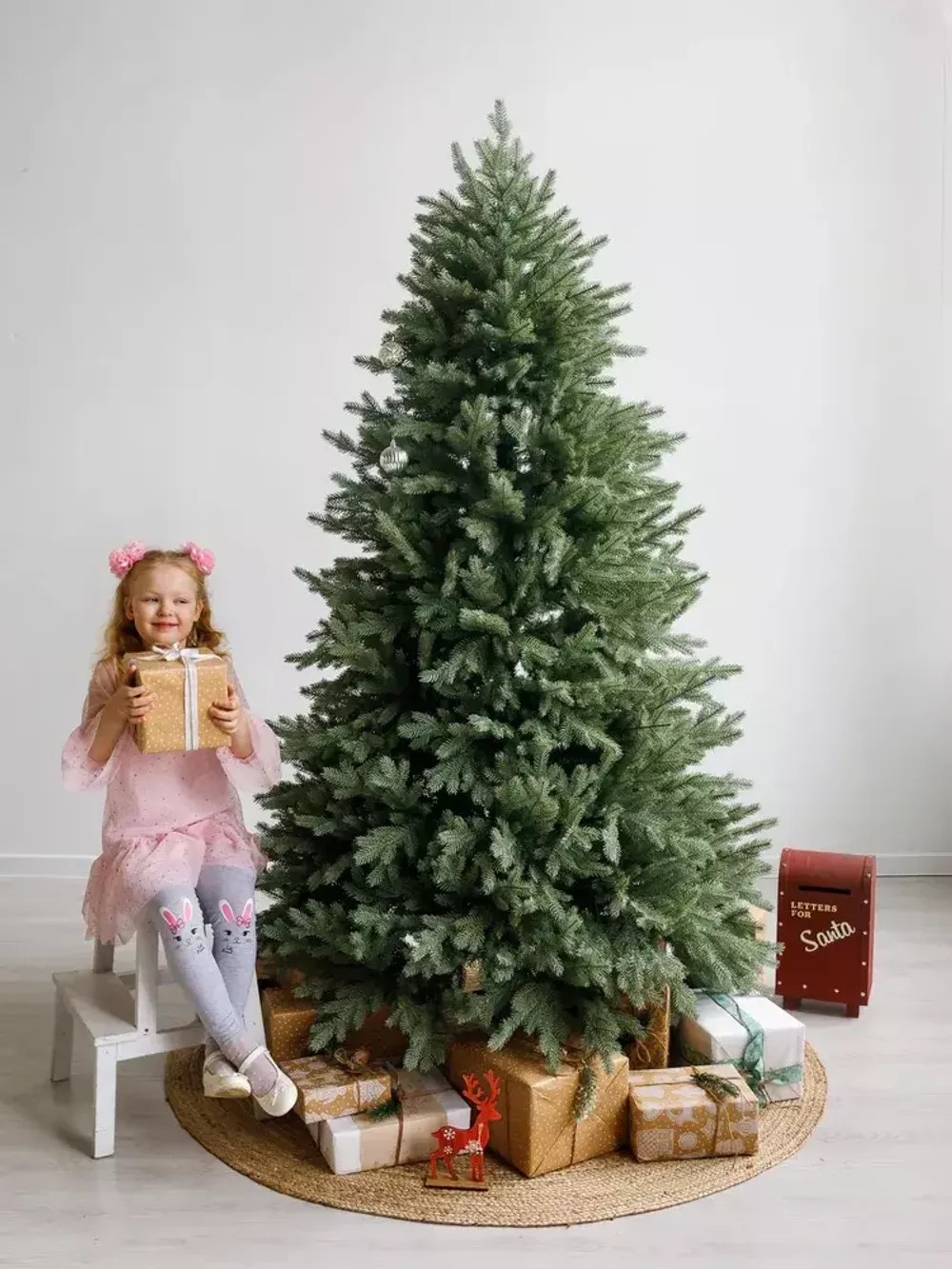 Ель искусственная голубая «Марселло» (Литая хвоя) от 1.8 до 2.4 м