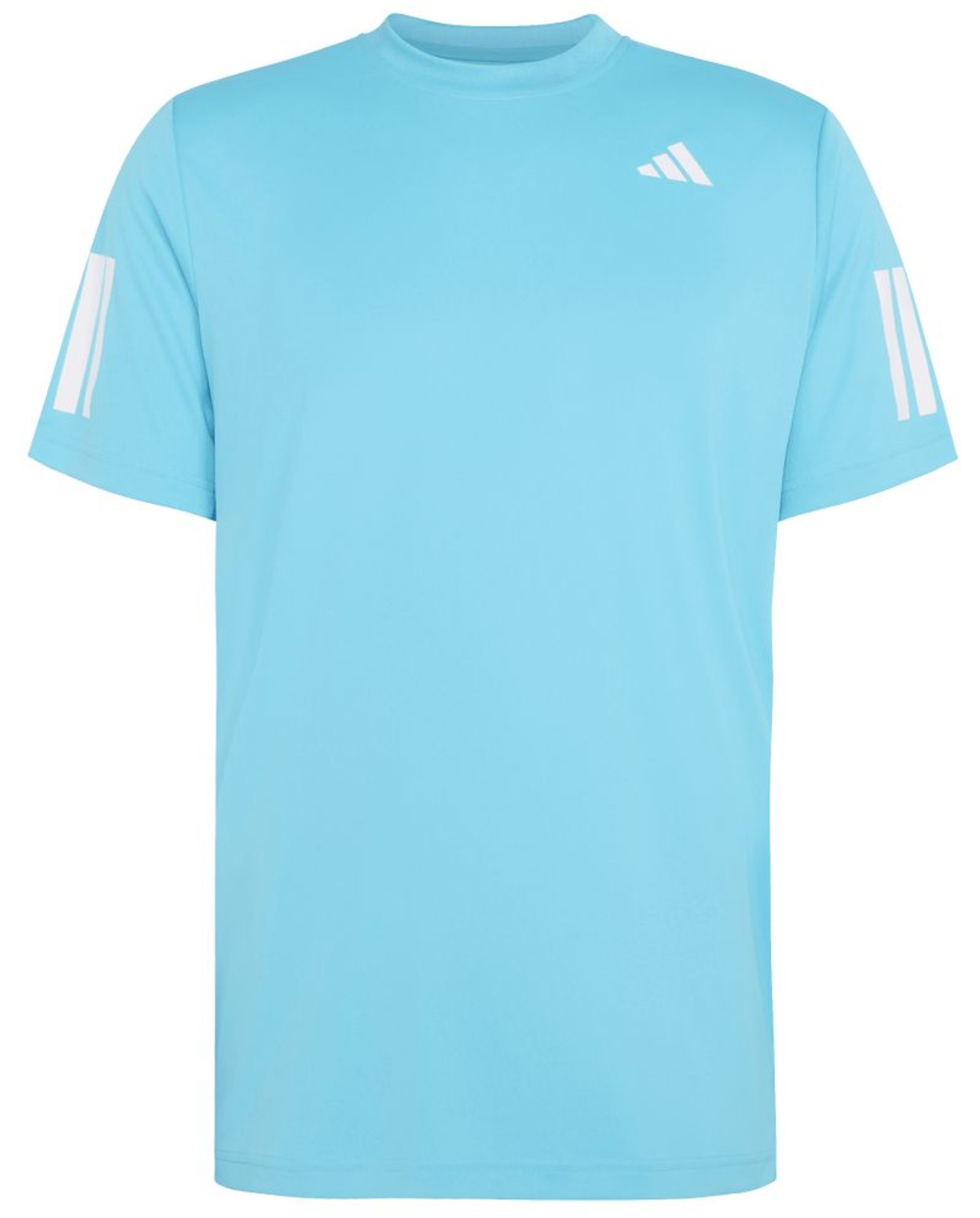 Мужская теннисная футболка Adidas Club 3-Stripes - cyan