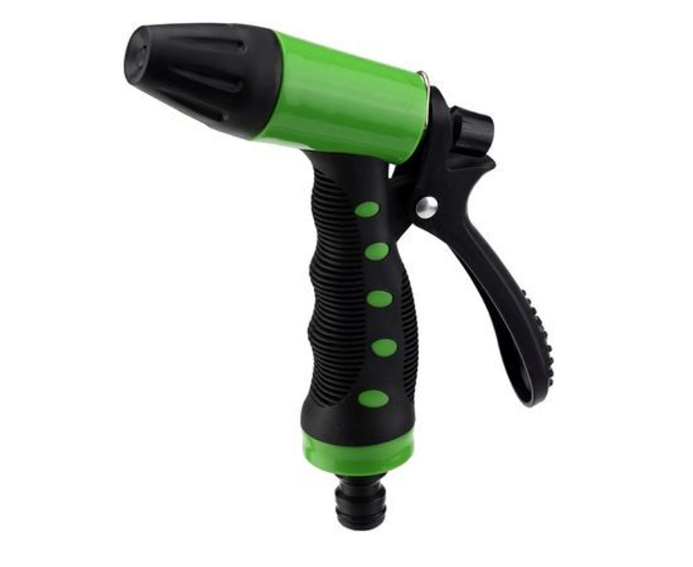 Пистолет полива с регулятором напора воды, пластик, 4х14х21см