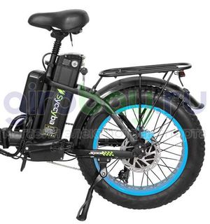 Электровелосипед Syccyba F11 Pro Dual 48V/23Ah (полный привод) - Синий обод фото №11