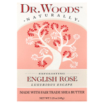 Dr. Woods, Английское мыло с ароматом розы, эффект осветления кожи, 149 г (5,25 унции)