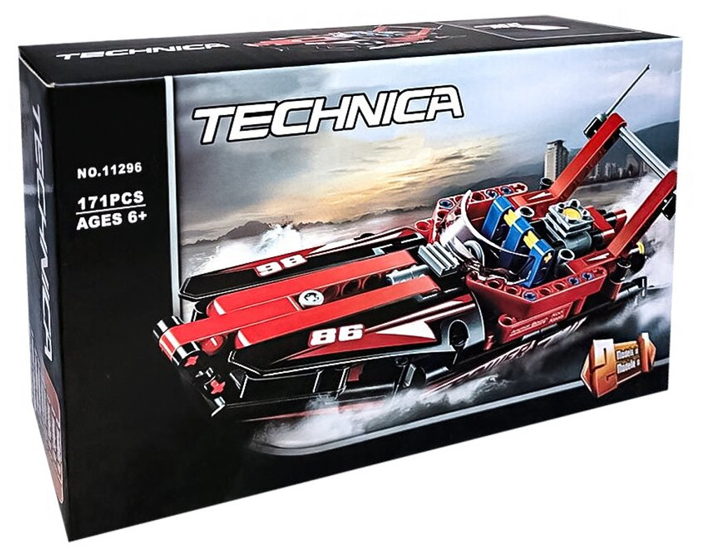 Конструткор Техник Technica "Моторная лодка 2 в 1", 171 деталь.