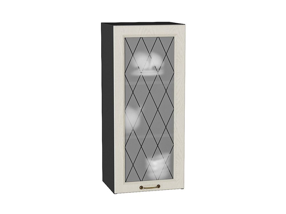 Шкаф верхний с 1-ой остекленной дверцей Ницца