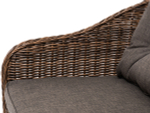 "Равенна" диван двухместный плетенный из ротанга, цвет коричневый