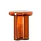 Журнальный столик Soda М, Ø38х47 см, янтарное стекло