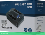 Источник бесперебойного питания Smartwatt SAFE PRO LCD 1000 черный (3703020280003)