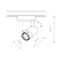 Трековый однофазный светильник Nowodvorski Profile Zoom Led Black 7625