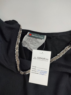 Блузка Street One черная 46 размер