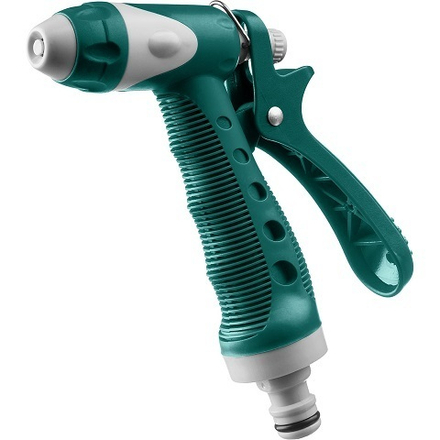 Пистолет поливочный пластиковый с TPR, плавная регулировка, курок сзади, RACO