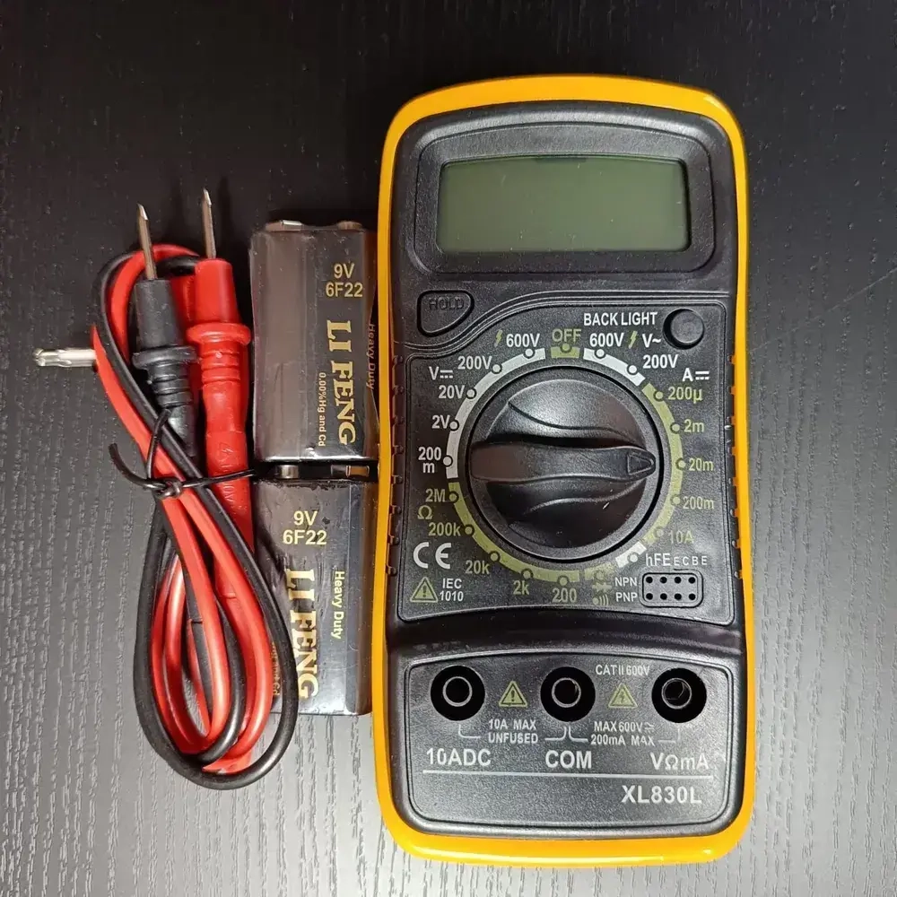 Мультиметр цифровой, тестер цифровой с звуковой прозвонкой цепи XL830L