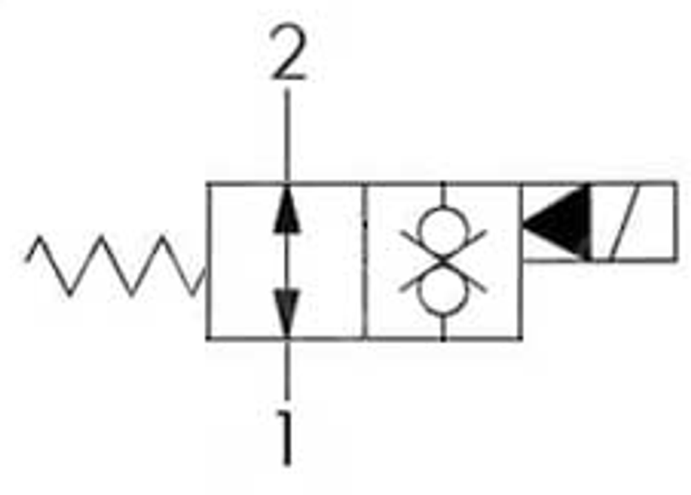 Клапан SAE12 24V в стальном корпусе G 3/4 (нормально открыт)