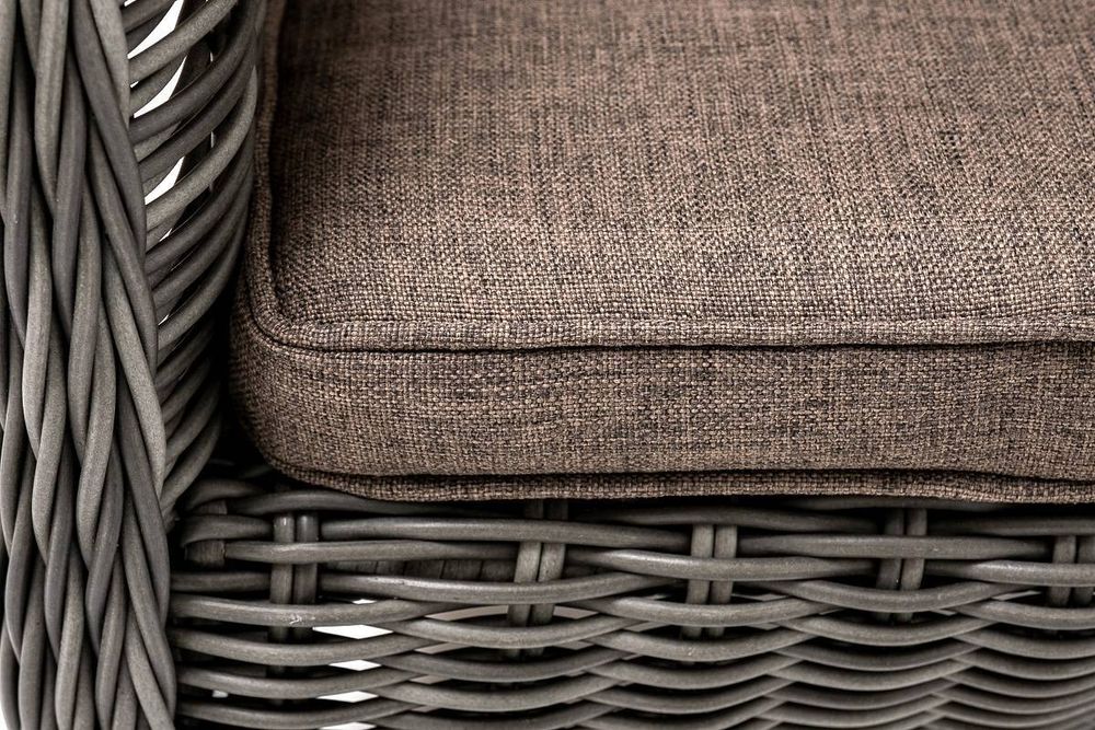 "Эспрессо-80 R" обеденная группа плетеная, цвет графит