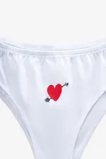 Хлопковые трусики «Heart» Белые