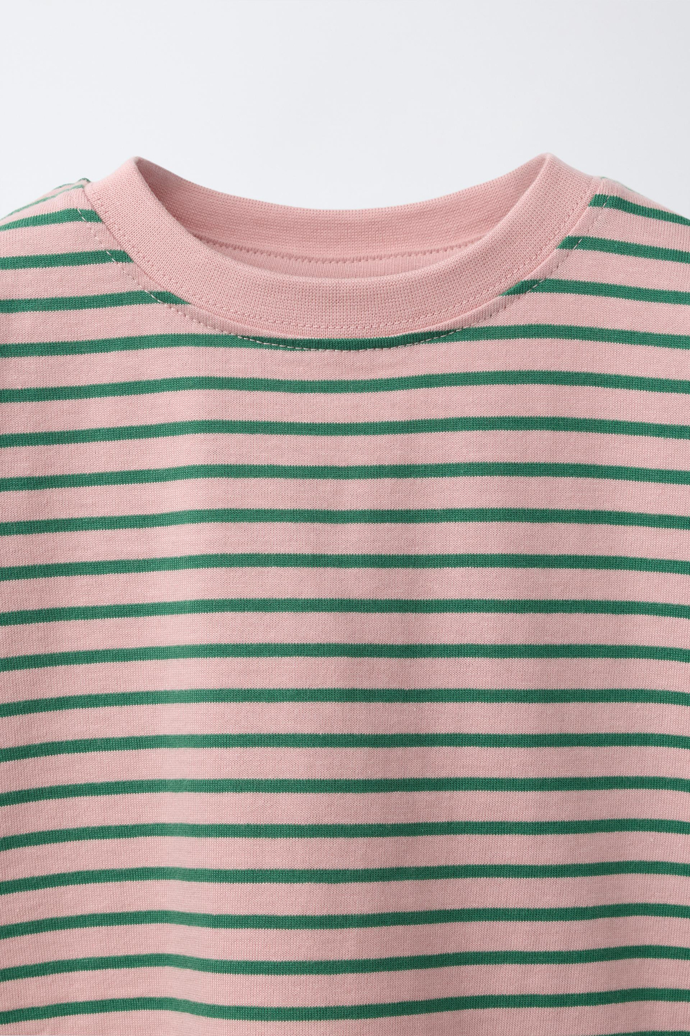 ZARA ФУТБОЛКА В ПОЛОСКУ, ПАСТЕЛЬНО-РОЗОВЫЙ