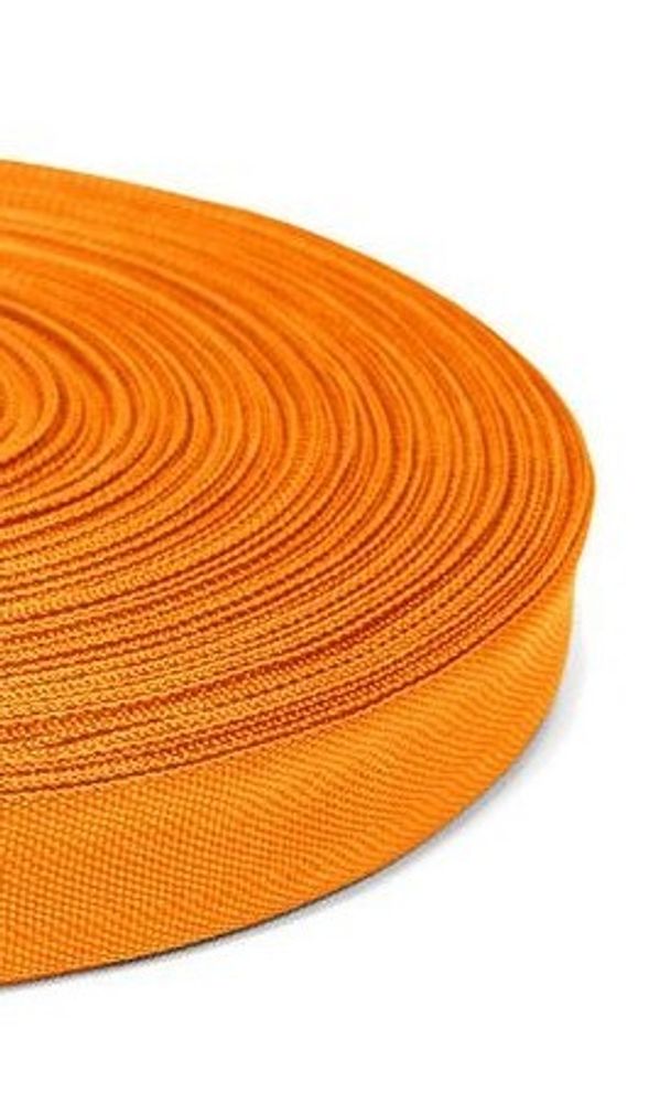 Тесьма окантовочная 450D, ш. 2,2 см, п/э 100%, 2,5 гр/м, оранжевый