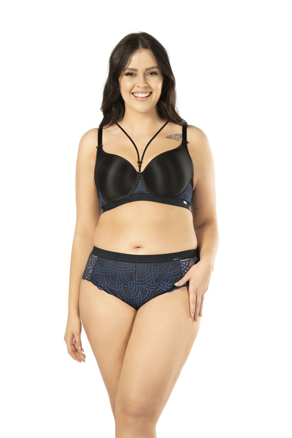 Бюстгальтер Debora с чашками из гибридной пены (Размер: 75C) (Цвет: черный)