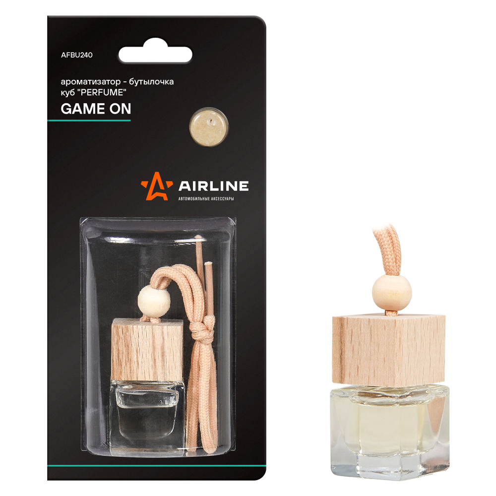 Ароматизатор на зеркало Airline Perfume бутылочка game on AFBU240