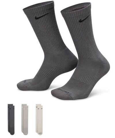 Носки теннисные Nike Everyday Plus Cushioned Training Crew Socks 3P - разноцветный