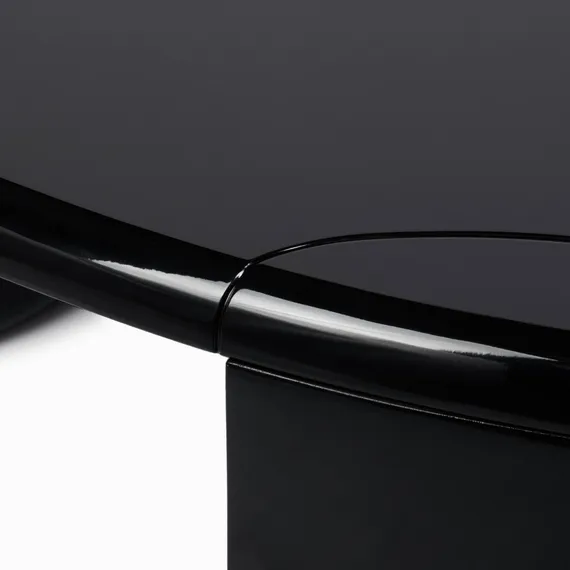 Кофейный стол Drew 119х108 см, черный глянец