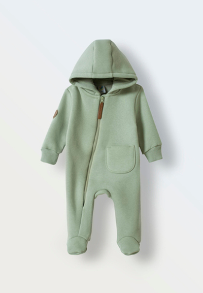 Комбинезон из футера утепленный (хаки)