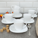 BASIC Чайный набор 12 предметов 220мл белый