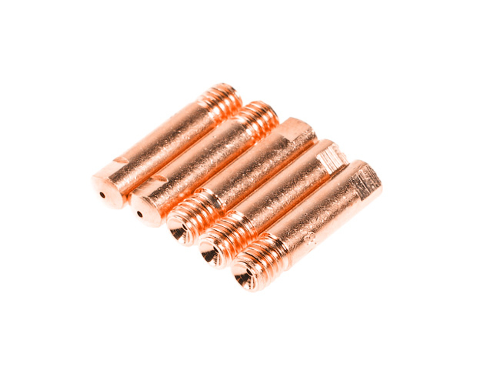Наконечник контактный Ф 0.8 мм M6х25 мм E-Cu (набор 5 шт) SOLARIS