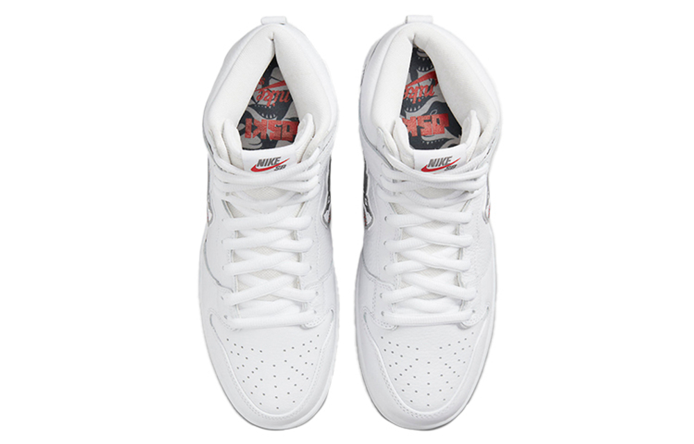 Oski X Nike Dunk Sb Great White Shark Hyper Sneakers