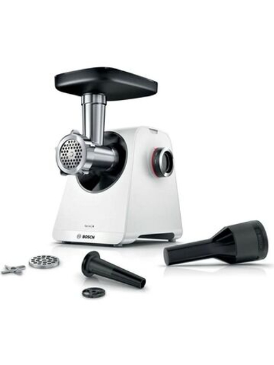 Мясорубка электрическая Bosch MFWS420W, 1900 Вт, 2.5 кг/мин, белый