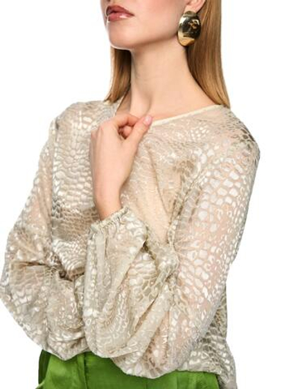 Marc Cain Блуза струящаяся с принтом