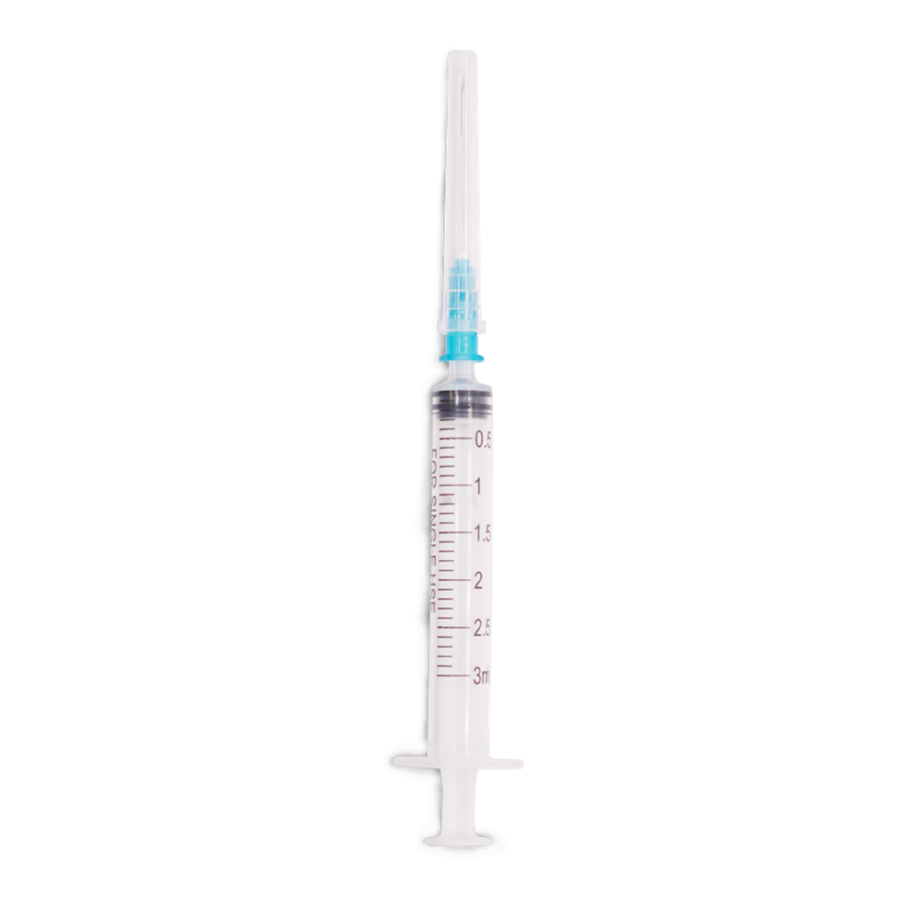 VITAVET PRO Шприц одноразовый 3 мл 3-х компонентный с иглой 23G 0,6х32 мм