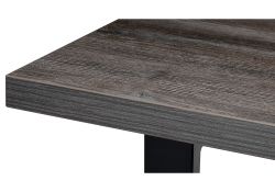 Стол Эльпатия 130х75х75 дуб рошелье / черный матовый