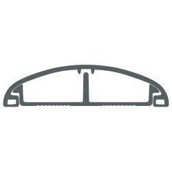 Кабель-канал ЭРА KK-50-12-FG напольный серый RAL 7046 50х12мм 48м | Кабель-канал напольный