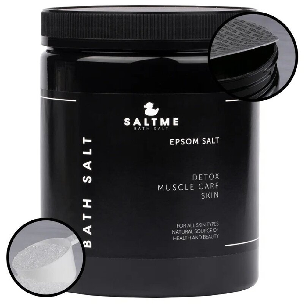 SALTME Соль для ванны Английская EPSOM,  1,5 кг Магниевая соль для ванны , премиальная английская соль