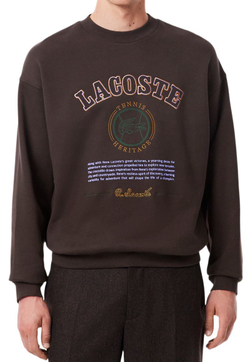 Куртка теннисная Lacoste Heritage Embroidery Fleece - brown