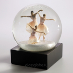 Стеклянный снежный шар Трио