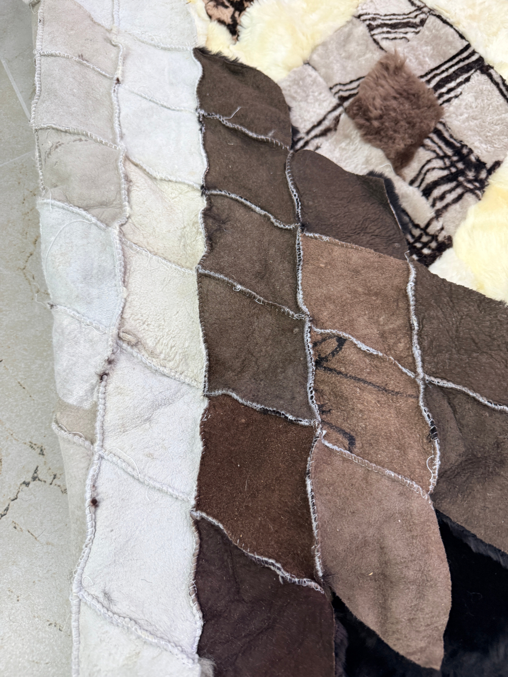 Меховой Коврик прикроватный накидка на кресло из овчины