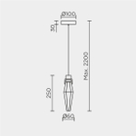 Подвесной светодиодный светильник Modelux ML.89180.1 CR