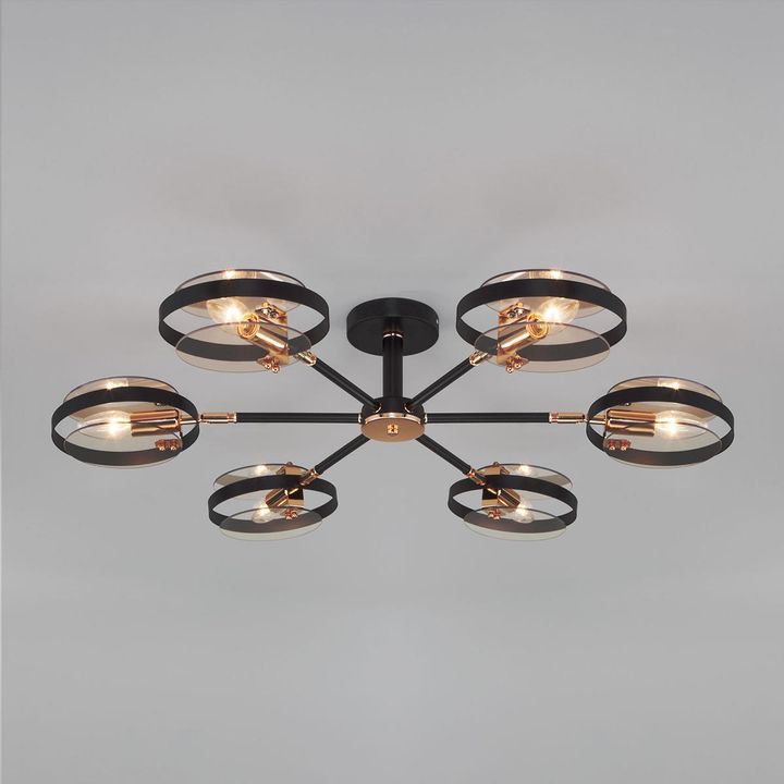 Потолочная люстра Eurosvet Gallo 70121/6 черный