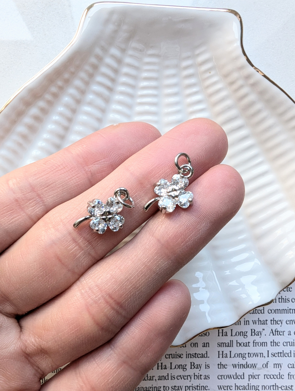 Подвеска клевер, 12*8мм