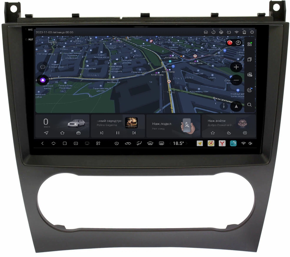 Магнитола для Mercedes-Benz G W463 2000-2006, C-класс W203 2000-2004 - Carmedia OL-9987 QLed+2K, Android 13, UIS7870 (DUDU7), CarPlay, SIM-слот