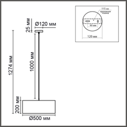 8251/3 MODERNI LN26 530  никель/серый, металл/текстиль Подвес Е27 3*60W 220V NIKKI